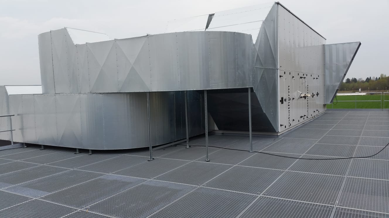 Lüftung Außenbereich, Blechummantelung