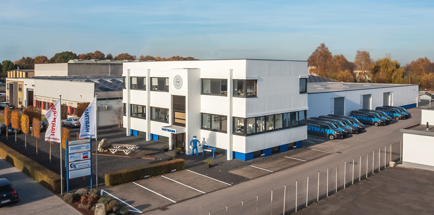 Isoliertechnik Hartmann Gebäude mit Werkstatt und Halle in Mönchengladbach